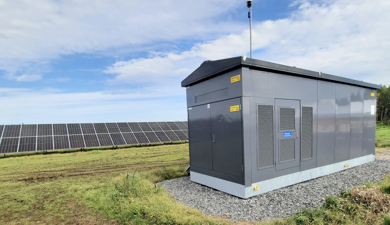 Solar transformer substations